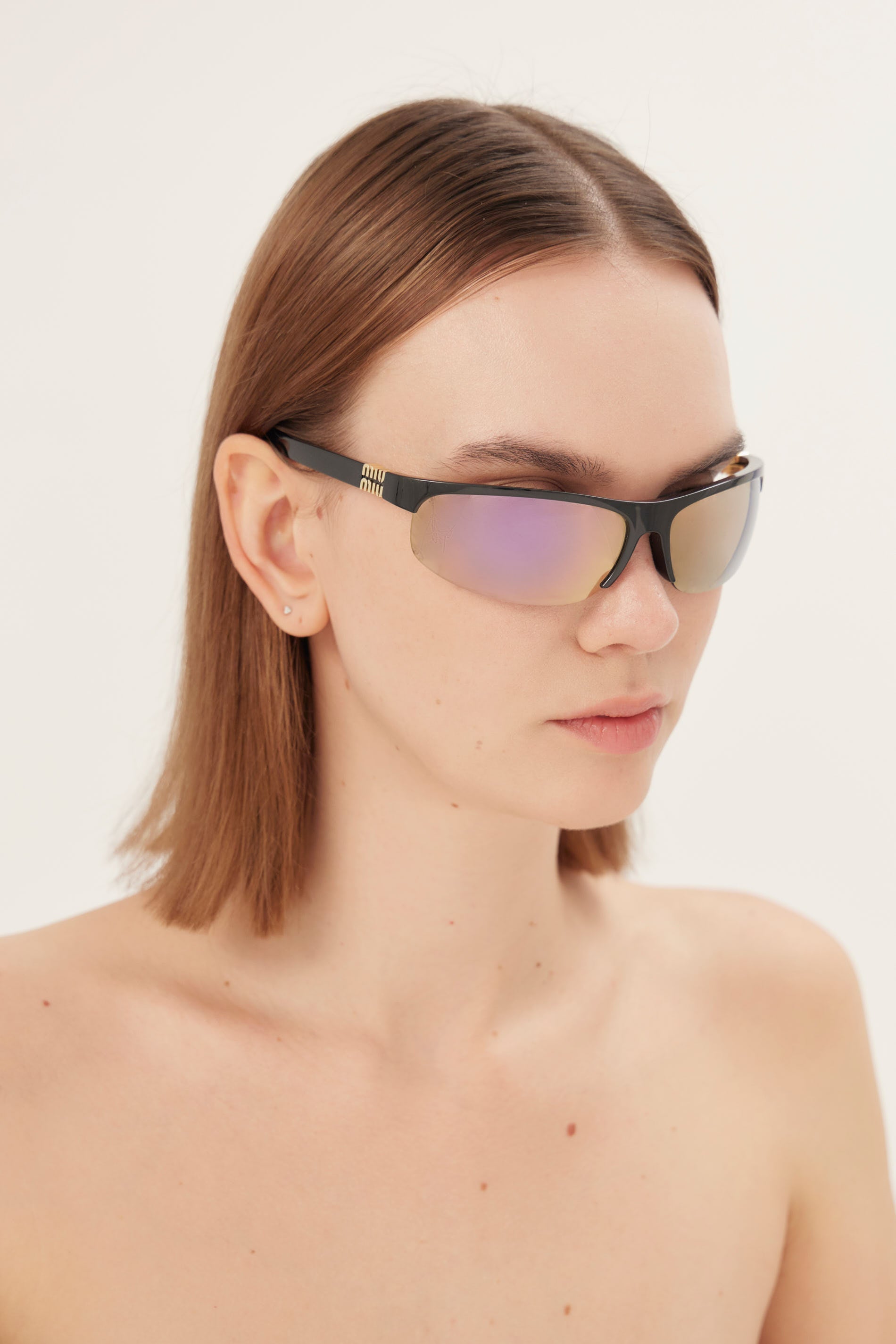 Miu Miu black and pink sunglasses 0MU A02S 1AB90J
