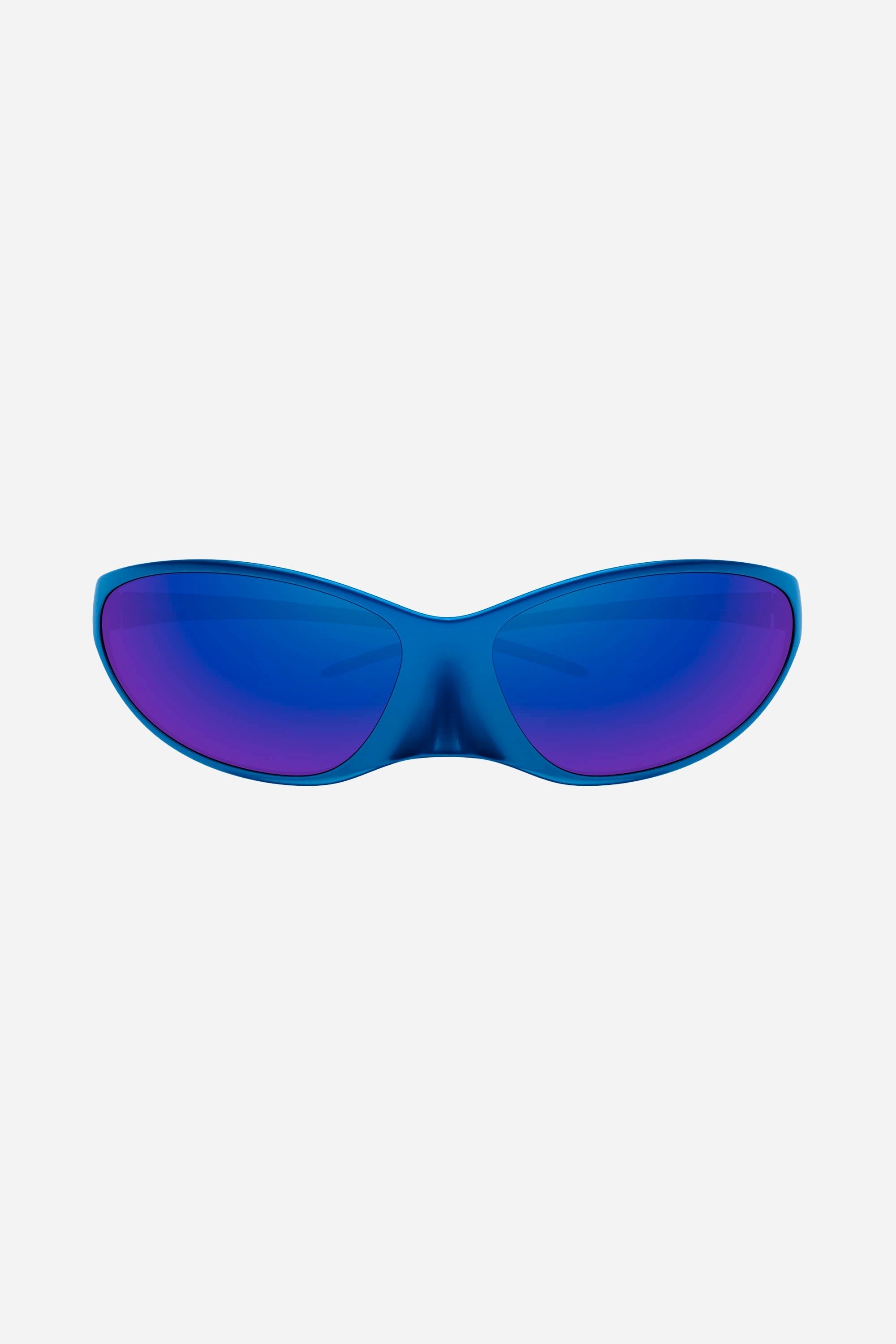 Unisex wraparound blue Balenciaga sunglasses